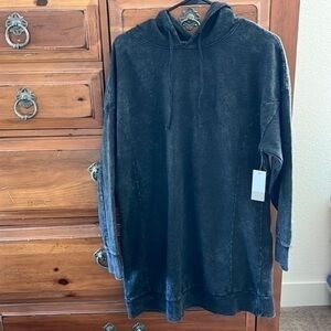 BP Women’s Washed Black Long Sleeve Hooded Sweatshirt Dress Hoodie Nordstrom.